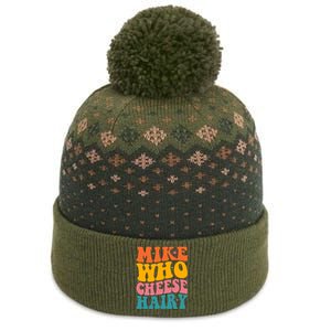 Mike Who Cheese Hairy Funny Memes Humours Jokes Retro Groovy The Baniff Cuffed Pom Beanie