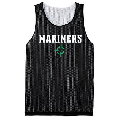 Mariners With Compass Mesh Reversible Basketball Jersey Tank