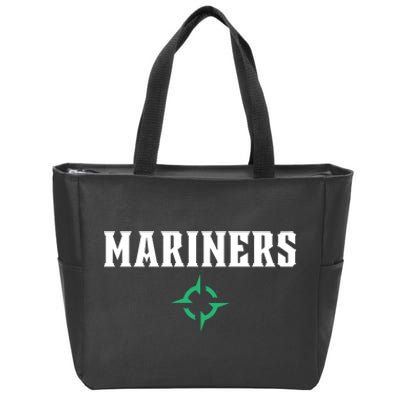 Mariners With Compass Zip Tote Bag