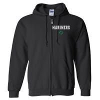 Mariners With Compass Full Zip Hoodie