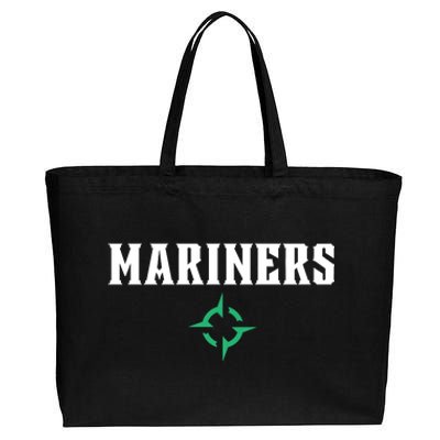 Mariners With Compass Cotton Canvas Jumbo Tote