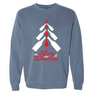 Merry Winemas Christmas For Wine Er Gift Garment-Dyed Sweatshirt