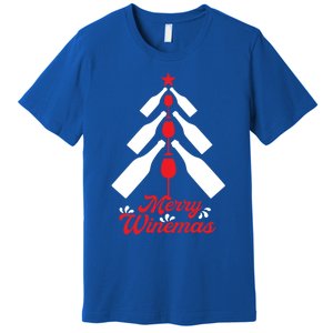 Merry Winemas Christmas For Wine Er Gift Premium T-Shirt