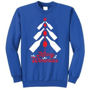 Merry Winemas Christmas For Wine Er Gift Tall Sweatshirt