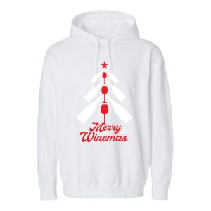 Merry Winemas Christmas For Wine Er Gift Garment-Dyed Fleece Hoodie