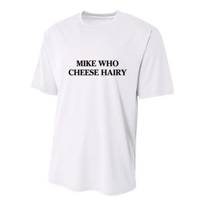 Mike Who Cheese Hairy Youth Performance Sprint T-Shirt
