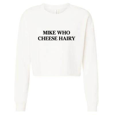 Mike Who Cheese Hairy Cropped Pullover Crew