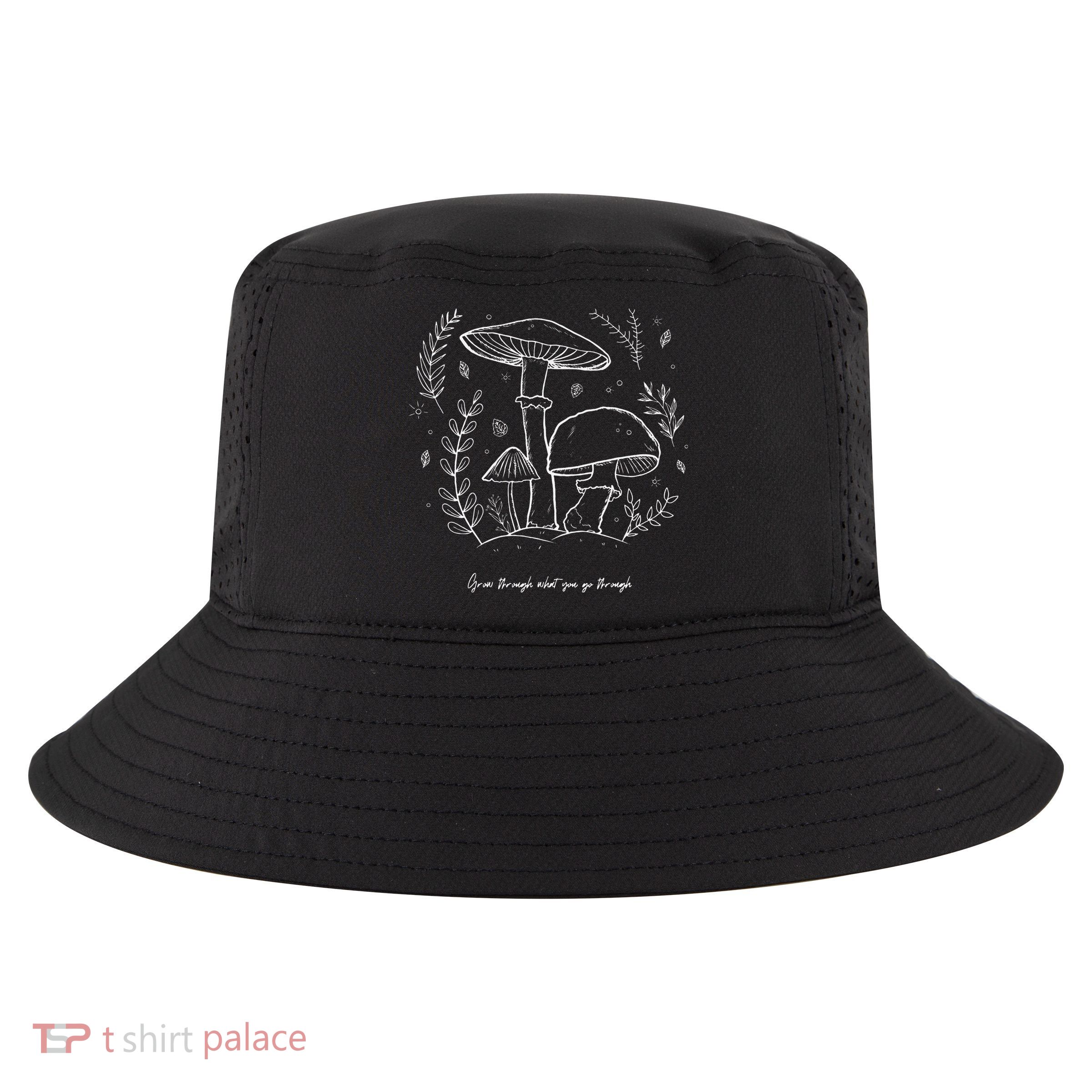 Mushroom Whisperer Cottagecore Aesthetic Mycology Shrooms Cool Comfort Performance Bucket Hat