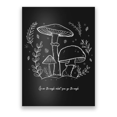 Mushroom Whisperer Cottagecore Aesthetic Mycology Shrooms Poster