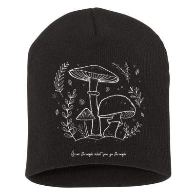 Mushroom Whisperer Cottagecore Aesthetic Mycology Shrooms Short Acrylic Beanie