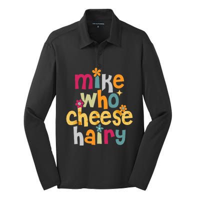 Mike Who Cheese Hairy Silk Touch Performance Long Sleeve Polo