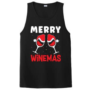 Merry Winemas Christmas Wine Gift PosiCharge Competitor Tank