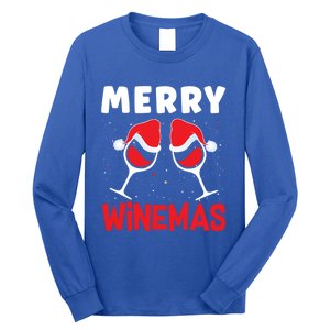 Merry Winemas Christmas Wine Gift Long Sleeve Shirt