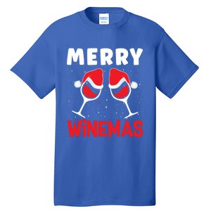 Merry Winemas Christmas Wine Gift Tall T-Shirt