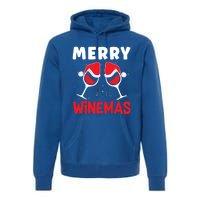 Merry Winemas Christmas Wine Gift Premium Hoodie