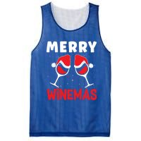 Merry Winemas Christmas Wine Gift Mesh Reversible Basketball Jersey Tank