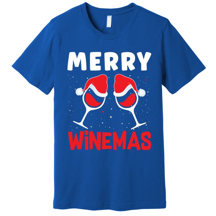 Merry Winemas Christmas Wine Gift Premium T-Shirt