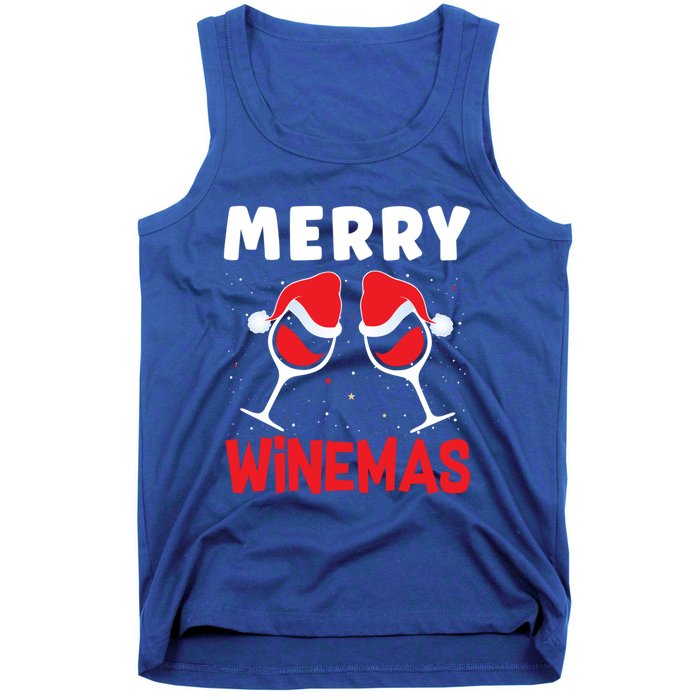 Merry Winemas Christmas Wine Gift Tank Top