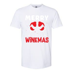 Merry Winemas Christmas Wine Gift Softstyle CVC T-Shirt