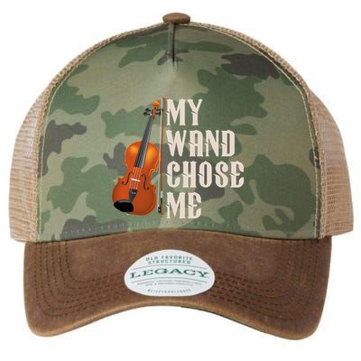 My Wand Chose Me Violin Musician Humor Legacy Tie Dye Trucker Hat