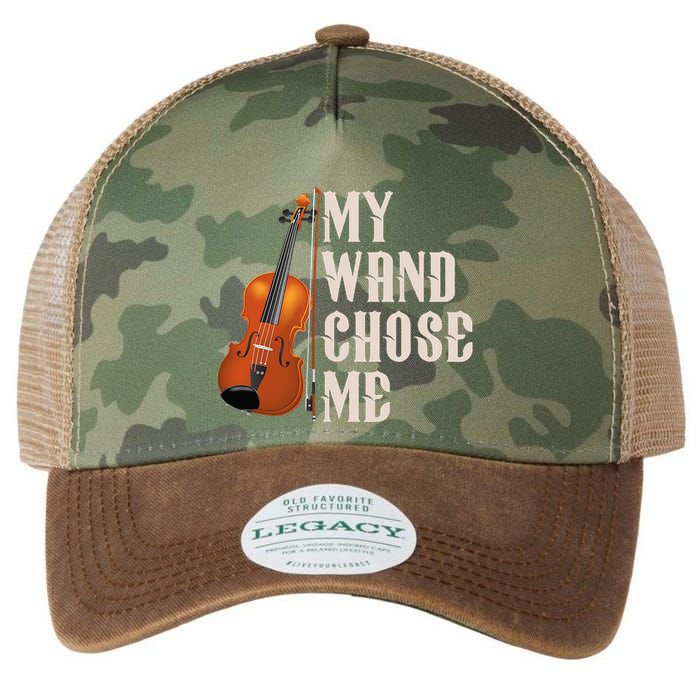 My Wand Chose Me Violin Musician Humor Legacy Tie Dye Trucker Hat
