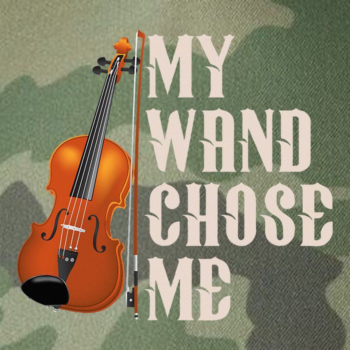 My Wand Chose Me Violin Musician Humor Legacy Tie Dye Trucker Hat