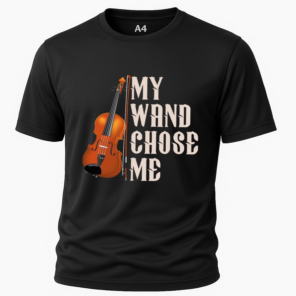 My Wand Chose Me Violin Musician Humor Performance Shirt