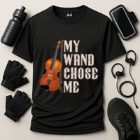 My Wand Chose Me Violin Musician Humor Performance Shirt