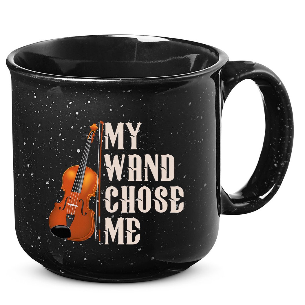 My Wand Chose Me Violin Musician Humor 15oz Campfire Ceramic Mug