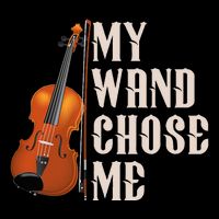 My Wand Chose Me Violin Musician Humor Youth Performance Sprint T-Shirt