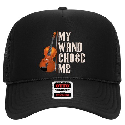 My Wand Chose Me Violin Musician Humor Trucker Hat