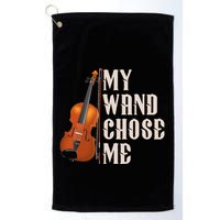 My Wand Chose Me Violin Musician Humor Golf Towel