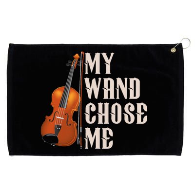 My Wand Chose Me Violin Musician Humor Grommeted Golf Towel