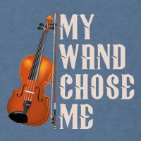 My Wand Chose Me Violin Musician Humor Garment-Dyed Sweatshirt
