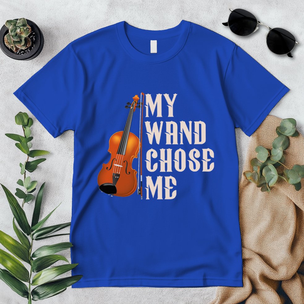 My Wand Chose Me Violin Musician Humor Premium T-Shirt