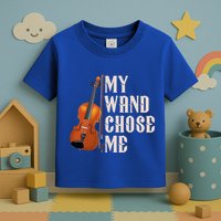 My Wand Chose Me Violin Musician Humor Toddler T-Shirt