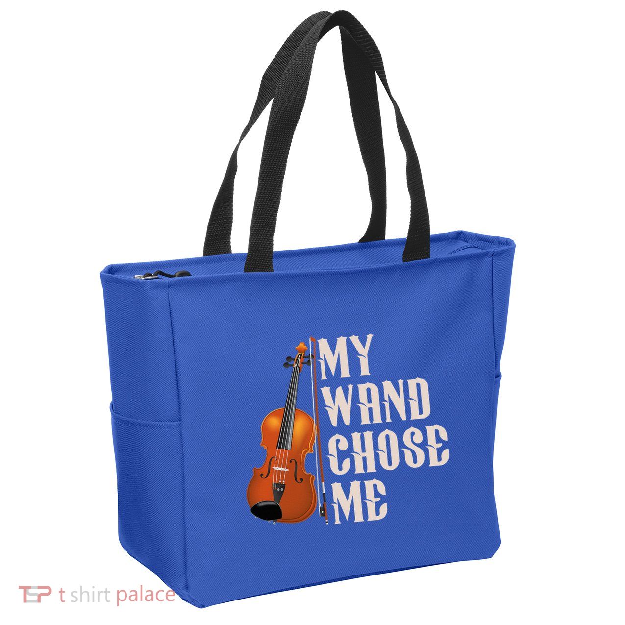 My Wand Chose Me Violin Musician Humor Zip Tote Bag