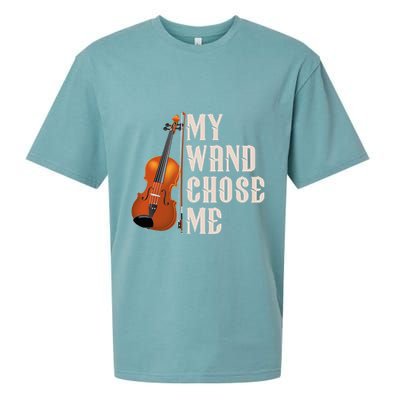 My Wand Chose Me Violin Musician Humor Sueded Cloud Jersey T-Shirt