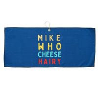 Mike Who Cheese Hairy Funny Humor Embarrassing Large Microfiber Waffle Golf Towel