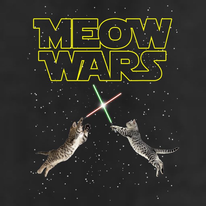 Meow Wars, Cat Wars, Funny Cat, Cat Lover Cool Comfort Performance Bucket Hat