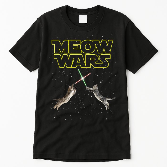 Meow Wars, Cat Wars, Funny Cat, Cat Lover Tall T-Shirt