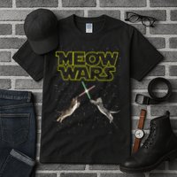 Meow Wars, Cat Wars, Funny Cat, Cat Lover Tall T-Shirt