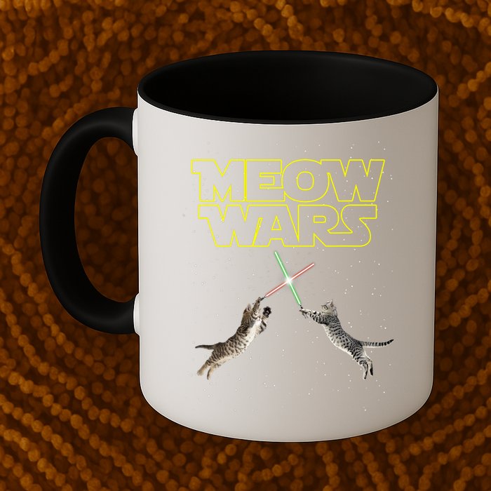 Meow Wars, Cat Wars, Funny Cat, Cat Lover Mug
