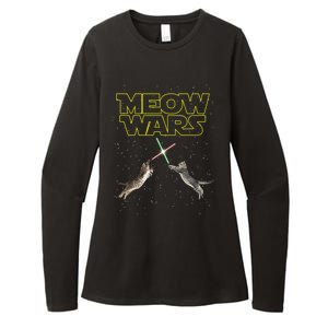 Meow Wars, Cat Wars, Funny Cat, Cat Lover Womens CVC Long Sleeve Shirt