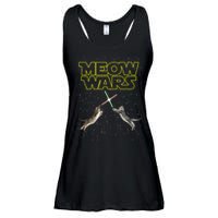 Meow Wars, Cat Wars, Funny Cat, Cat Lover Ladies Essential Flowy Tank