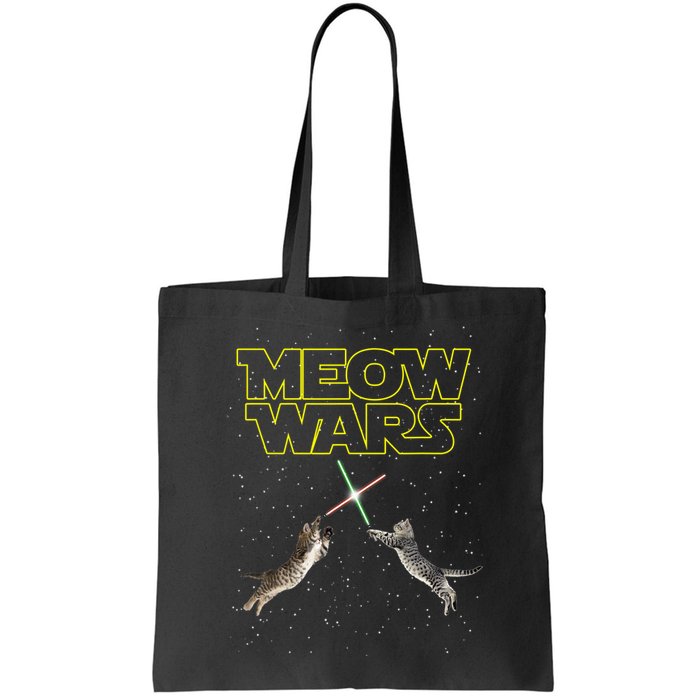 Meow Wars, Cat Wars, Funny Cat, Cat Lover Bag