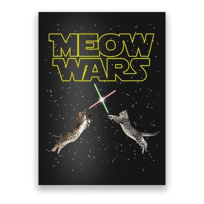 Meow Wars, Cat Wars, Funny Cat, Cat Lover Poster