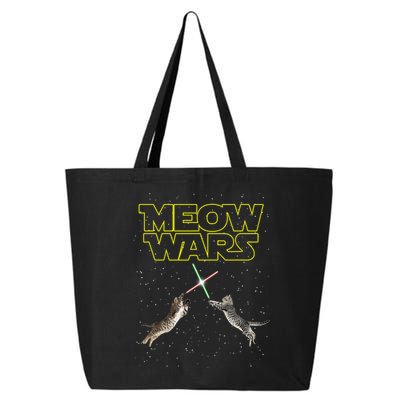 Meow Wars, Cat Wars, Funny Cat, Cat Lover 25L Jumbo Tote