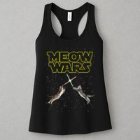 Meow Wars, Cat Wars, Funny Cat, Cat Lover Womens Tank Top