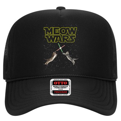 Meow Wars, Cat Wars, Funny Cat, Cat Lover Trucker Hat